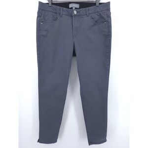 Wit & Wisdom Womens Pants Ab-solution Skinny 12 Grey Stretch Slimming